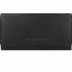 bugatti Damengeldbörsen Querformat<Bella Geldbörse RFID Schutz Leder 19 cm schwarz