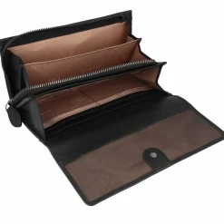 bugatti Damengeldbörsen Querformat<Bella Geldbörse RFID Schutz Leder 19 cm schwarz