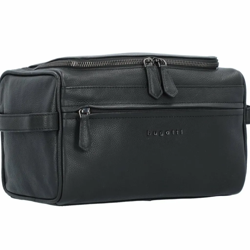 bugatti Kulturbeutel<Bella Kulturbeutel Leder 28 cm schwarz