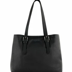 bugatti Schultertaschen|Henkeltaschen<Bella Schultertasche Leder 35 cm schwarz