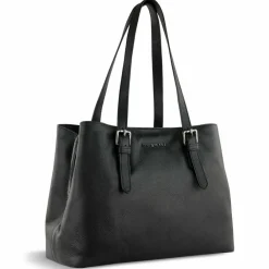 bugatti Schultertaschen|Henkeltaschen<Bella Schultertasche Leder 35 cm schwarz