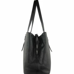 bugatti Schultertaschen|Henkeltaschen<Bella Schultertasche Leder 35 cm schwarz