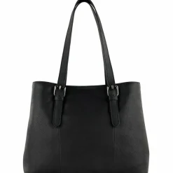 bugatti Schultertaschen|Henkeltaschen<Bella Schultertasche Leder 35 cm schwarz