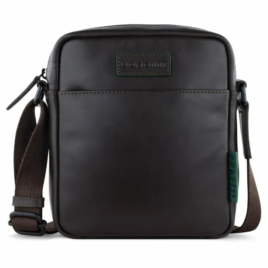 bugatti Umhängetaschen<Clark Umhängetasche Leder 18 cm braun