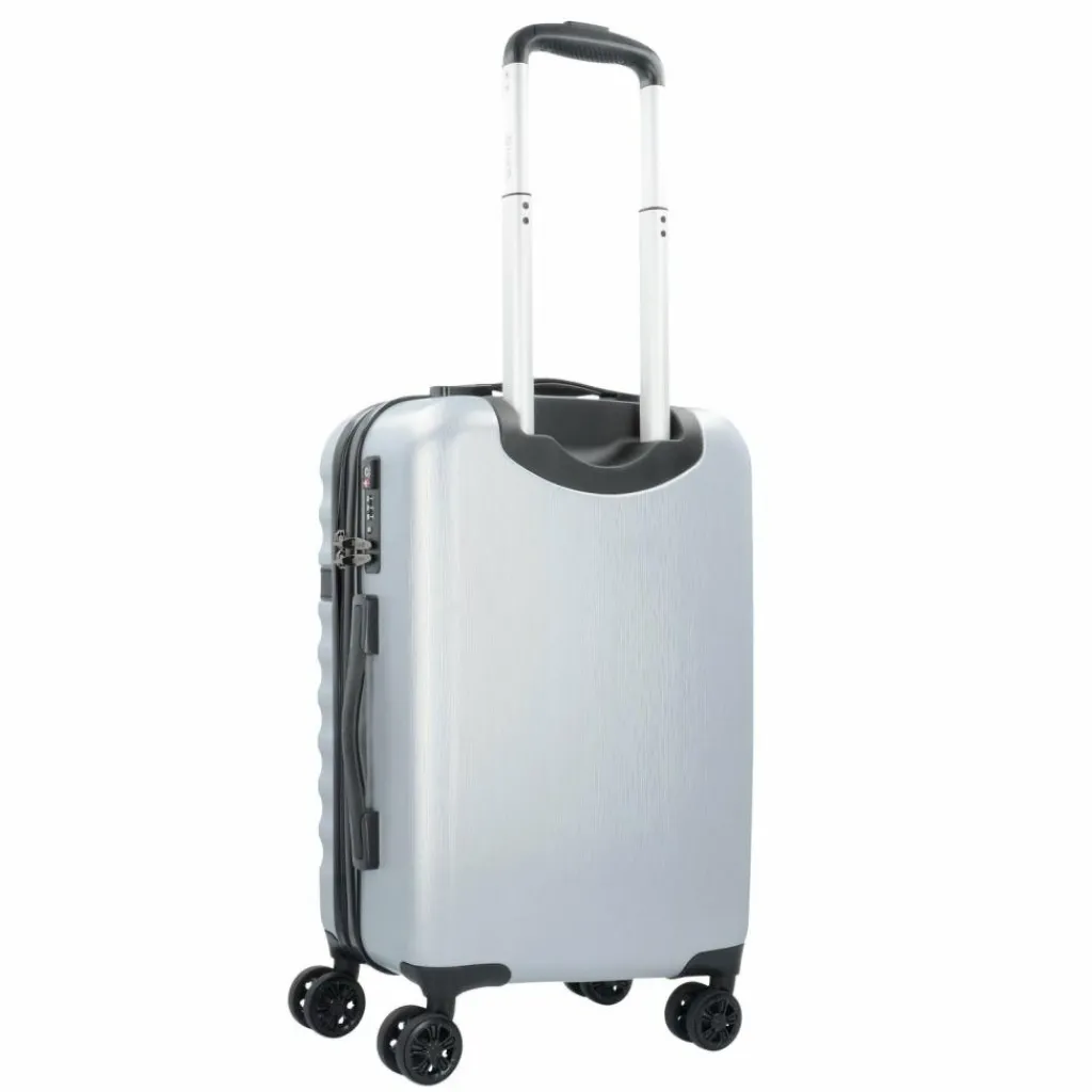 bugatti Hartgepäck Kabinengepäck|4-Rollen Kabinentrolleys<Corium 4-Rollen Kabinentrolley 55 cm silberfarben