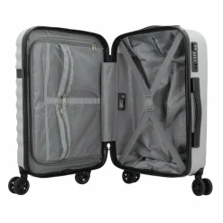 bugatti Hartgepäck Kabinengepäck|4-Rollen Kabinentrolleys<Corium 4-Rollen Kabinentrolley 55 cm silberfarben