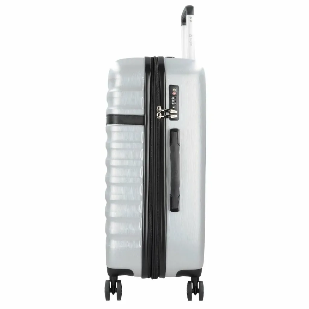 bugatti Koffersets Als Hartgepäck|Koffersets 3-Teilig<Corium 4-Rollen Kofferset 3tlg. silberfarben