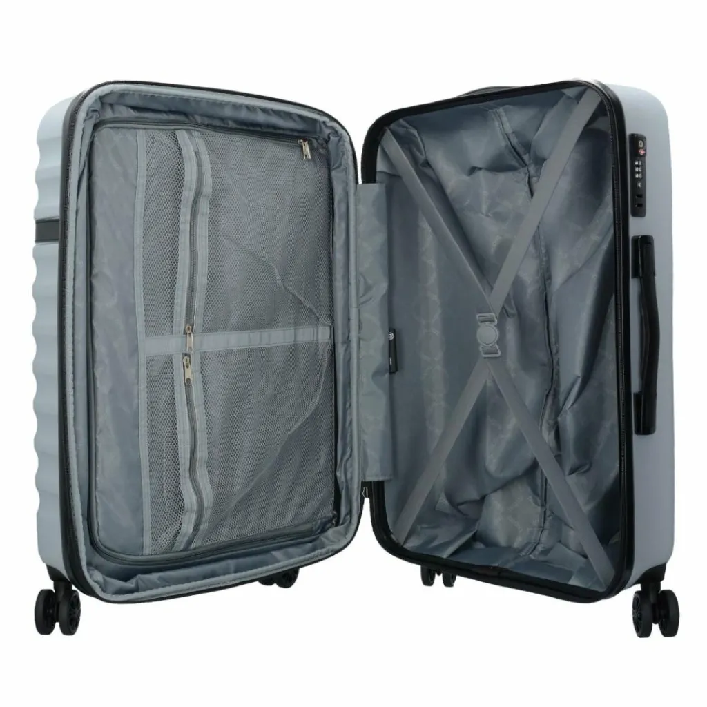 bugatti Koffersets Als Hartgepäck|Koffersets 3-Teilig<Corium 4-Rollen Kofferset 3tlg. silberfarben