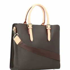 Discount bugatti Ella Handtasche 30 cm dunkelbraun