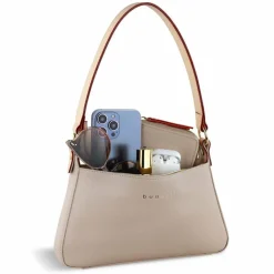 bugatti Schultertaschen|Henkeltaschen<Ella Schultertasche 27 cm beige