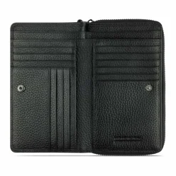 bugatti Damengeldbörsen Querformat<Elsa Geldbörse RFID Schutz Leder 15.5 cm schwarz