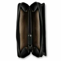 bugatti Damengeldbörsen Querformat<Elsa Geldbörse RFID Schutz Leder 15.5 cm schwarz