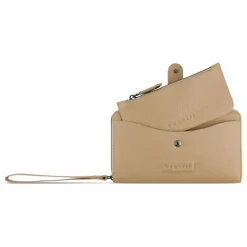 bugatti Damengeldbörsen Querformat<Elsa Geldbörse RFID Schutz Leder 19 cm sand
