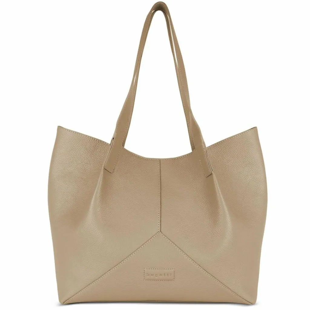 bugatti Henkeltaschen|Schultertaschen<Elsa Schultertasche Leder 38 cm sand