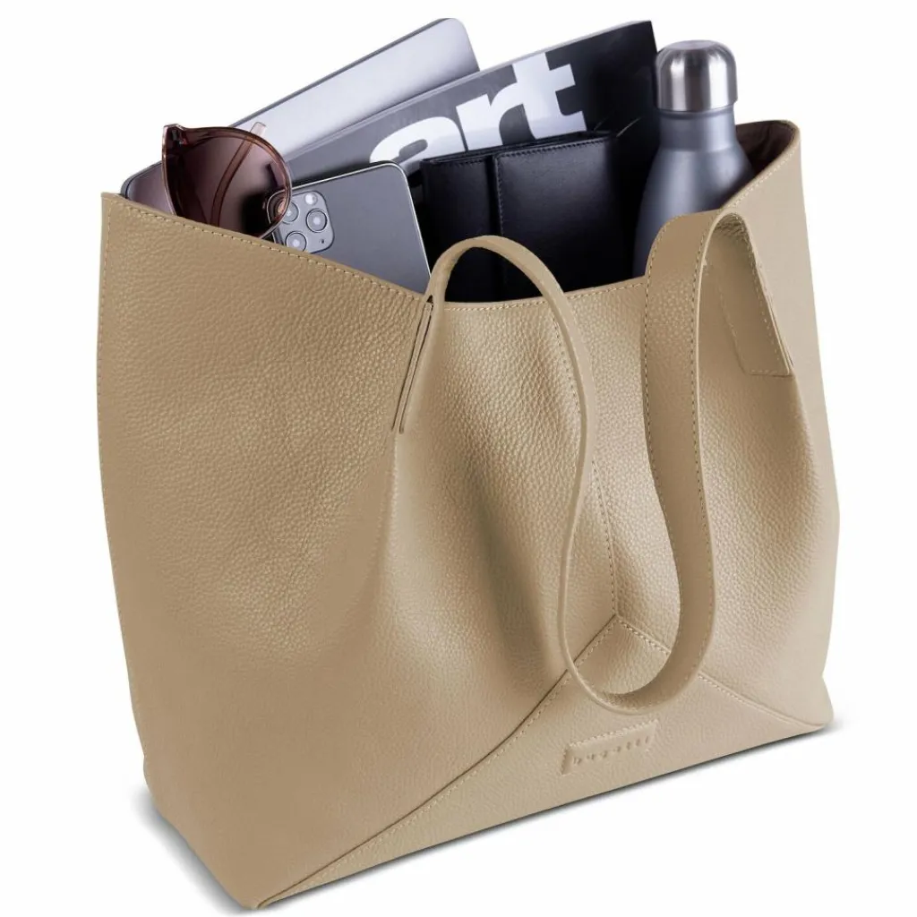 bugatti Henkeltaschen|Schultertaschen<Elsa Schultertasche Leder 38 cm sand