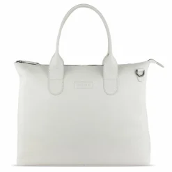 bugatti Elsa Shopper Tasche Leder 46 cm weiß