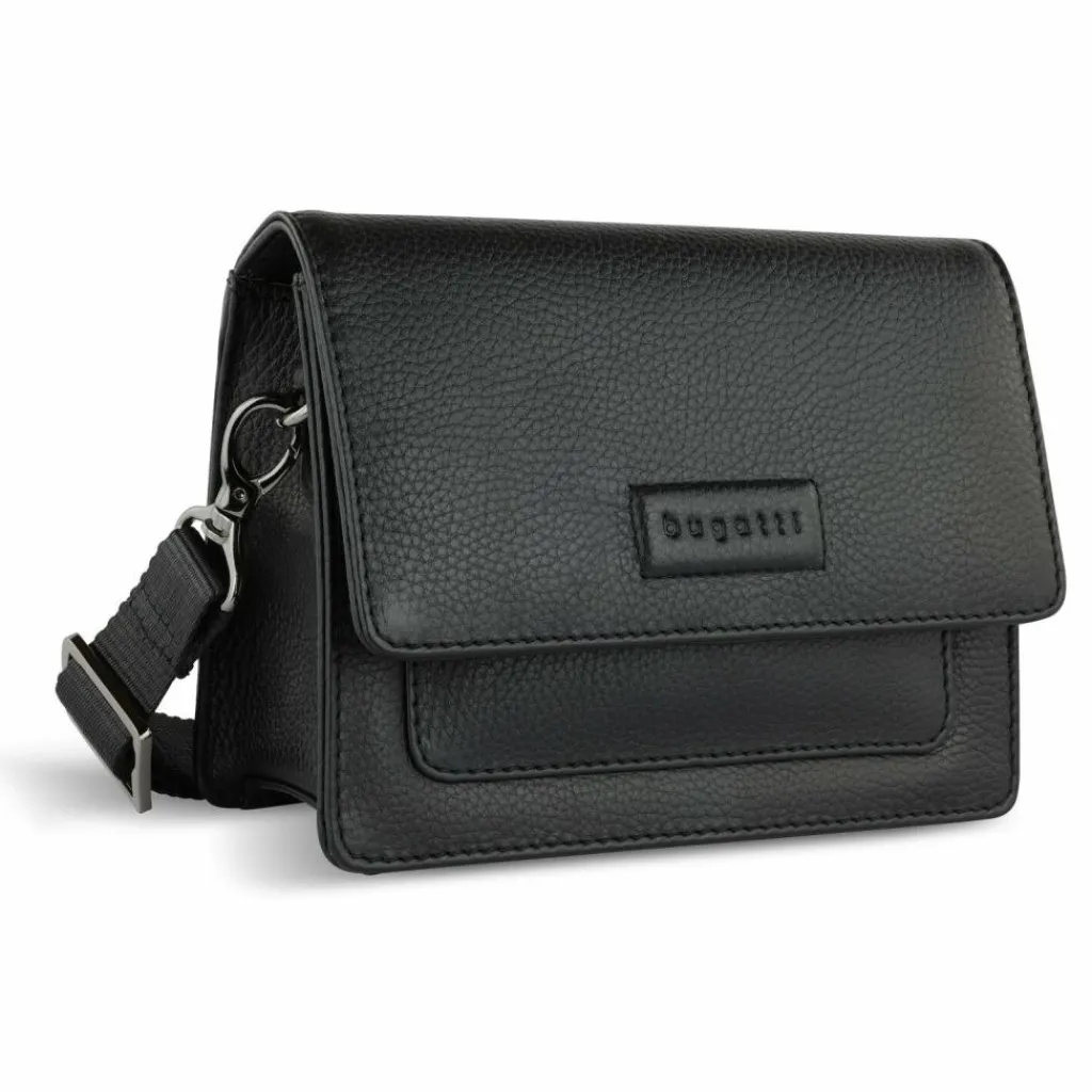bugatti Umhängetaschen<Elsa Umhängetasche Leder 18.5 cm schwarz