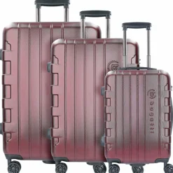 Outlet bugatti Galatea 4-Rollen Kofferset 3tlg. rot
