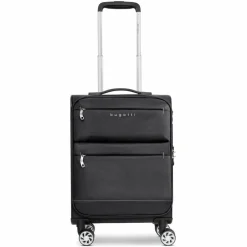 bugatti Weichgepäck Kabinengepäck|4-Rollen Kabinentrolleys<Go Light Soft 4 Rollen Kabinentrolley S 54 cm black