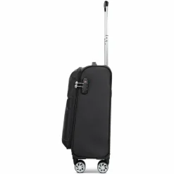 bugatti Weichgepäck Kabinengepäck|4-Rollen Kabinentrolleys<Go Light Soft 4 Rollen Kabinentrolley S 54 cm black