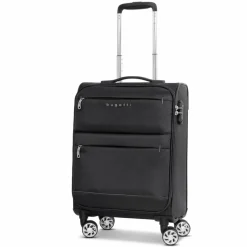 bugatti Weichgepäck Kabinengepäck|4-Rollen Kabinentrolleys<Go Light Soft 4 Rollen Kabinentrolley S 54 cm black