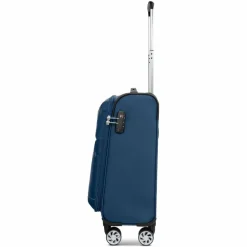 bugatti Weichgepäck Kabinengepäck|4-Rollen Kabinentrolleys<Go Light Soft 4 Rollen Kabinentrolley S 54 cm blue