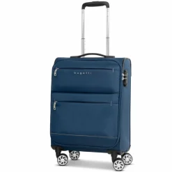 bugatti Weichgepäck Kabinengepäck|4-Rollen Kabinentrolleys<Go Light Soft 4 Rollen Kabinentrolley S 54 cm blue