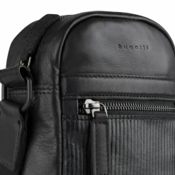 Online bugatti Joel Mini Bag Umhängetasche S Leder 16 cm schwarz