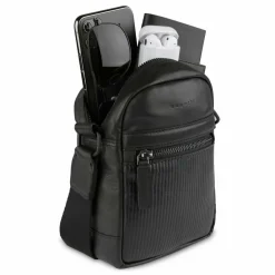 Online bugatti Joel Mini Bag Umhängetasche S Leder 16 cm schwarz