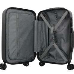 bugatti Hartgepäck Kabinengepäck|4-Rollen Kabinentrolleys<Lima 2.0 4-Rollen Kabinentrolley 55 cm mit Doppelrollen schwarz