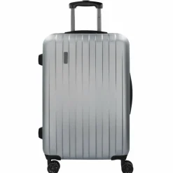 Discount bugatti Lima 2.0 4-Rollen Trolley 66 cm mit Doppelrollen silberfarben