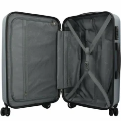 Discount bugatti Lima 2.0 4-Rollen Trolley 66 cm mit Doppelrollen silberfarben