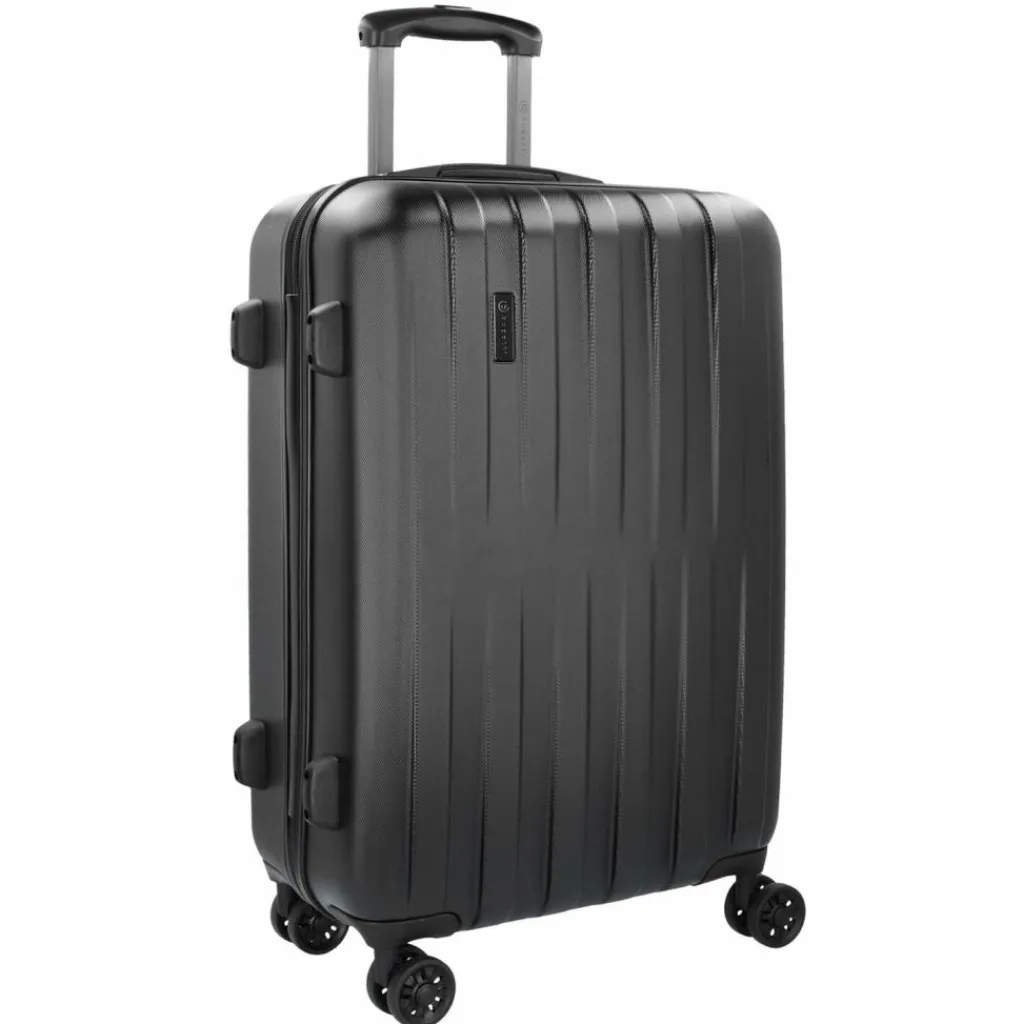 bugatti Hartgepäck|4-Rollen Koffer<Lima 2.0 4-Rollen Trolley 75 cm mit Doppelrollen schwarz