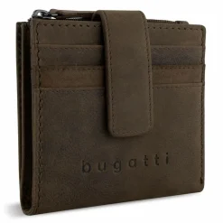 bugatti Herrengeldbörsen Querformat<Luca Geldbörse Leder 10 cm braun