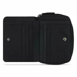 bugatti Damengeldbörsen Hochformat<Luca Geldbörse Leder 9 cm schwarz