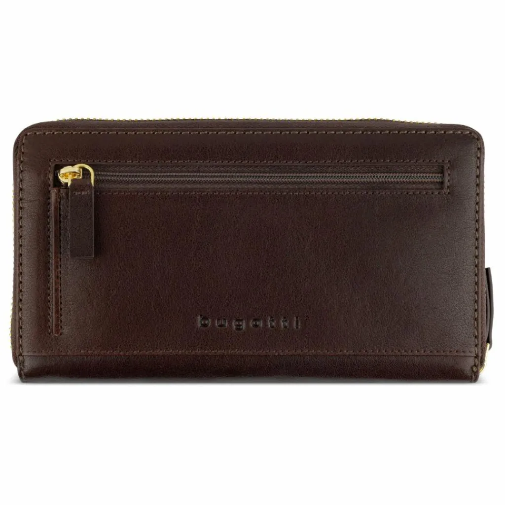 Clearance bugatti Neaples Geldbörse RFID Schutz Leder 19 cm braun