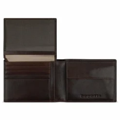 bugatti Damengeldbörsen Querformat<Neaples Geldbörse RFID Schutz Leder 12 cm braun