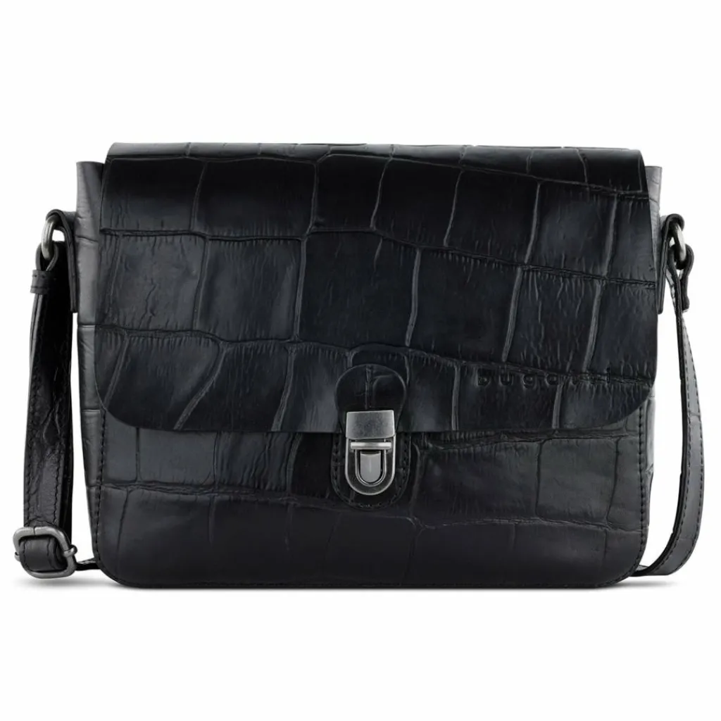 bugatti Umhängetaschen<Nevio Umhängetasche Leder 26 cm schwarz