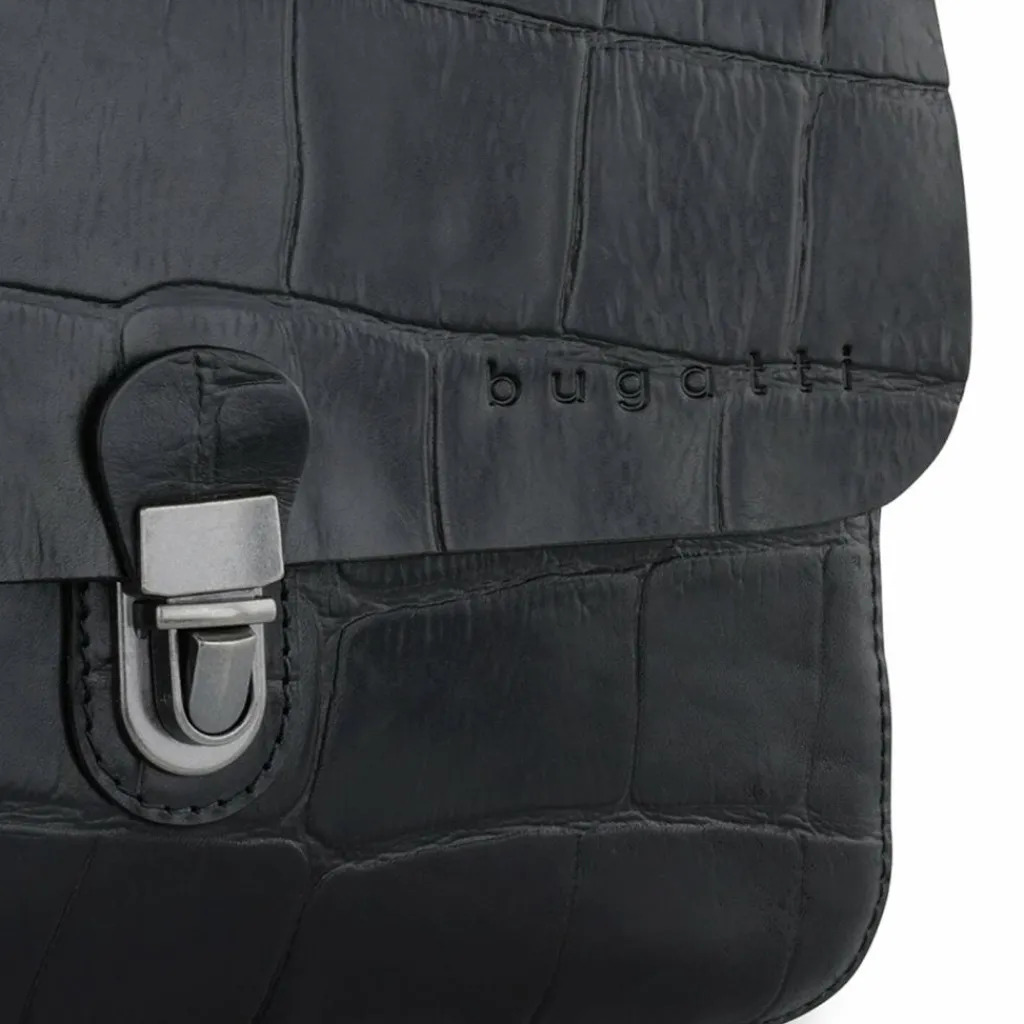 bugatti Umhängetaschen<Nevio Umhängetasche Leder 26 cm schwarz