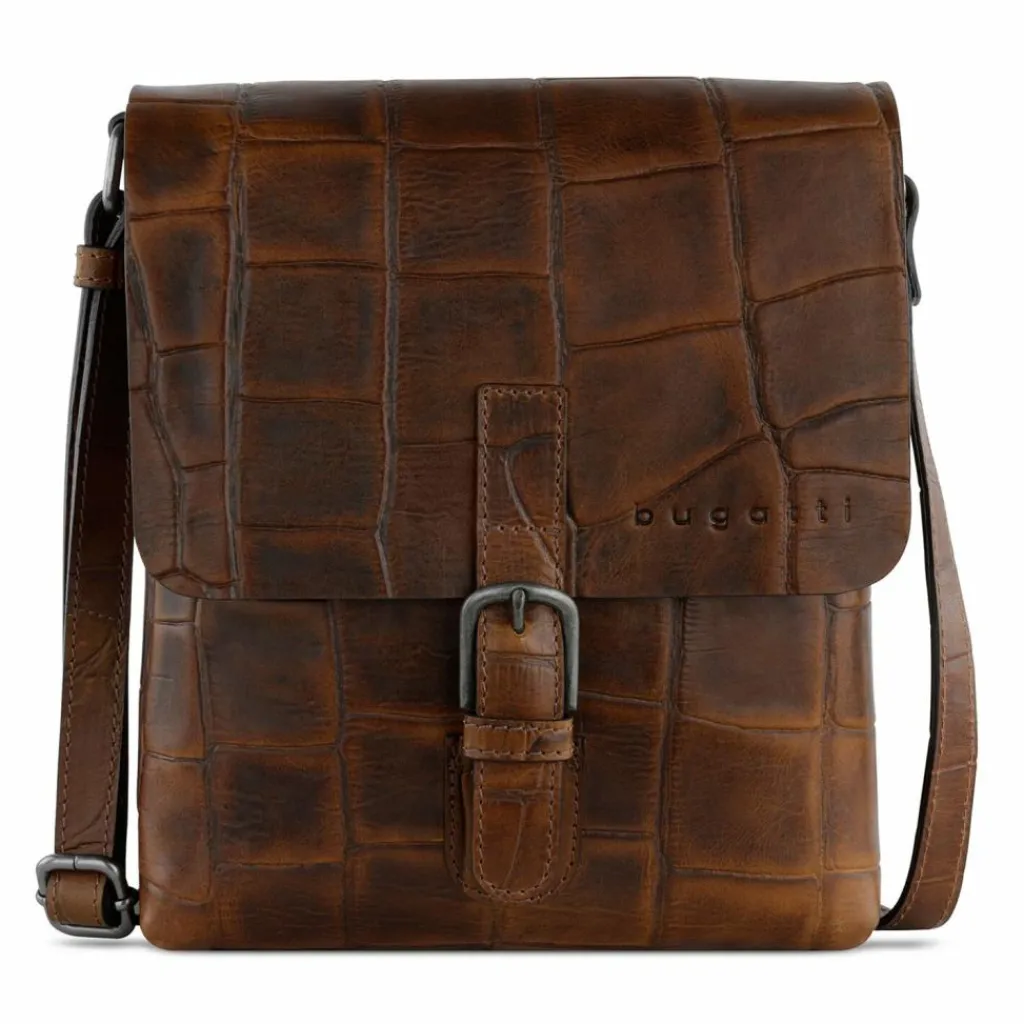 bugatti Umhängetaschen<Nevio Umhängetasche Leder 22 cm cognac
