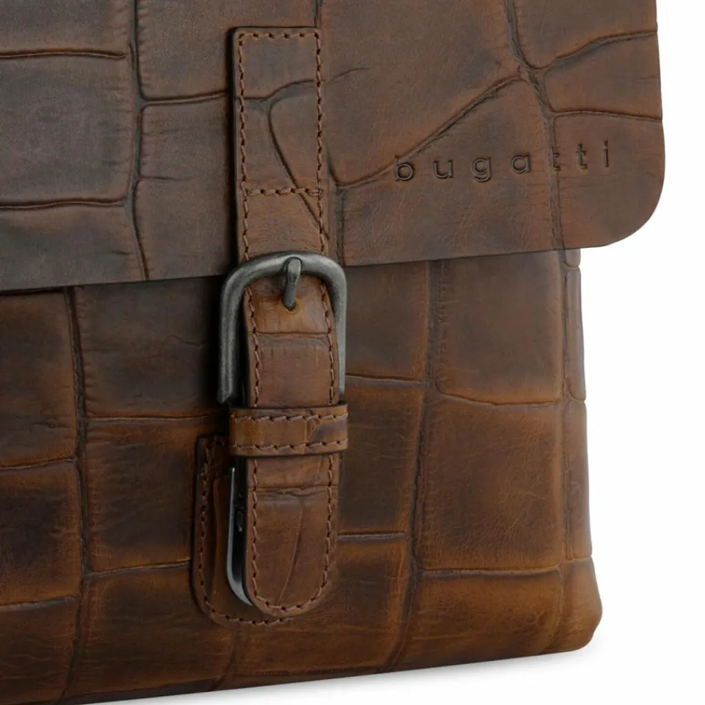 bugatti Umhängetaschen<Nevio Umhängetasche Leder 22 cm cognac
