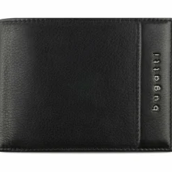 bugatti Herrengeldbörsen Querformat<Nome Geldbörse RFID Schutz Leder 13 cm schwarz
