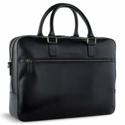 bugatti Remo Aktentasche Leder 40 cm Laptopfach schwarz