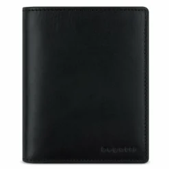 bugatti Herrengeldbörsen Hochformat<Remo Geldbörse RFID Schutz Leder 10 cm schwarz