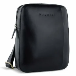 Outlet bugatti Remo Umhängetasche Leder 21 cm schwarz