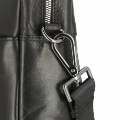 Outlet bugatti Romano Aktentasche Leder 38 cm Laptopfach schwarz