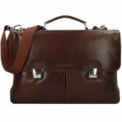bugatti Laptoptaschen|Aktentaschen<Romano Messenger Leder 44 cm Laptopfach braun
