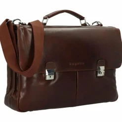 bugatti Laptoptaschen|Aktentaschen<Romano Messenger Leder 44 cm Laptopfach braun