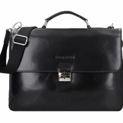 New bugatti Romano Messenger Leder 40 cm Laptopfach schwarz