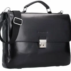 New bugatti Romano Messenger Leder 40 cm Laptopfach schwarz